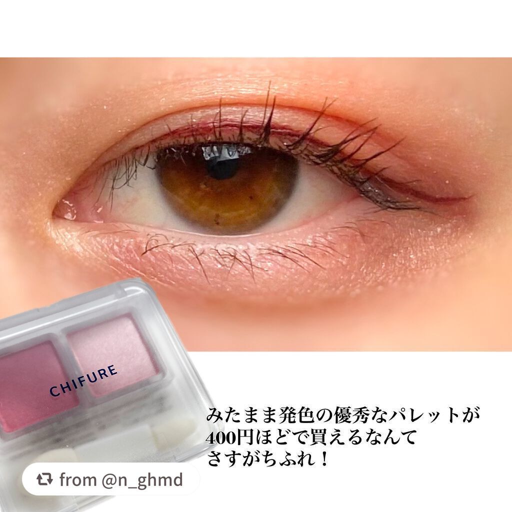ツイン カラー アイシャドウ/ちふれ/アイシャドウパレットを使ったクチコミ(5枚目)