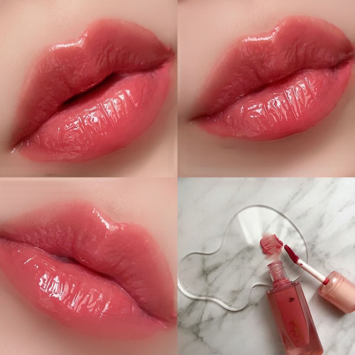 ラカ　ティント　リップヌードクロス　リップカラー　まとめい売り ラカ24年春コスメ“まるでゼリー”なぷるぷる発色リップに新4色