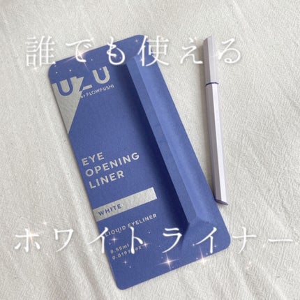 EYE OPENING LINER/UZU BY FLOWFUSHI/リキッドアイライナーを使ったクチコミ(1枚目)