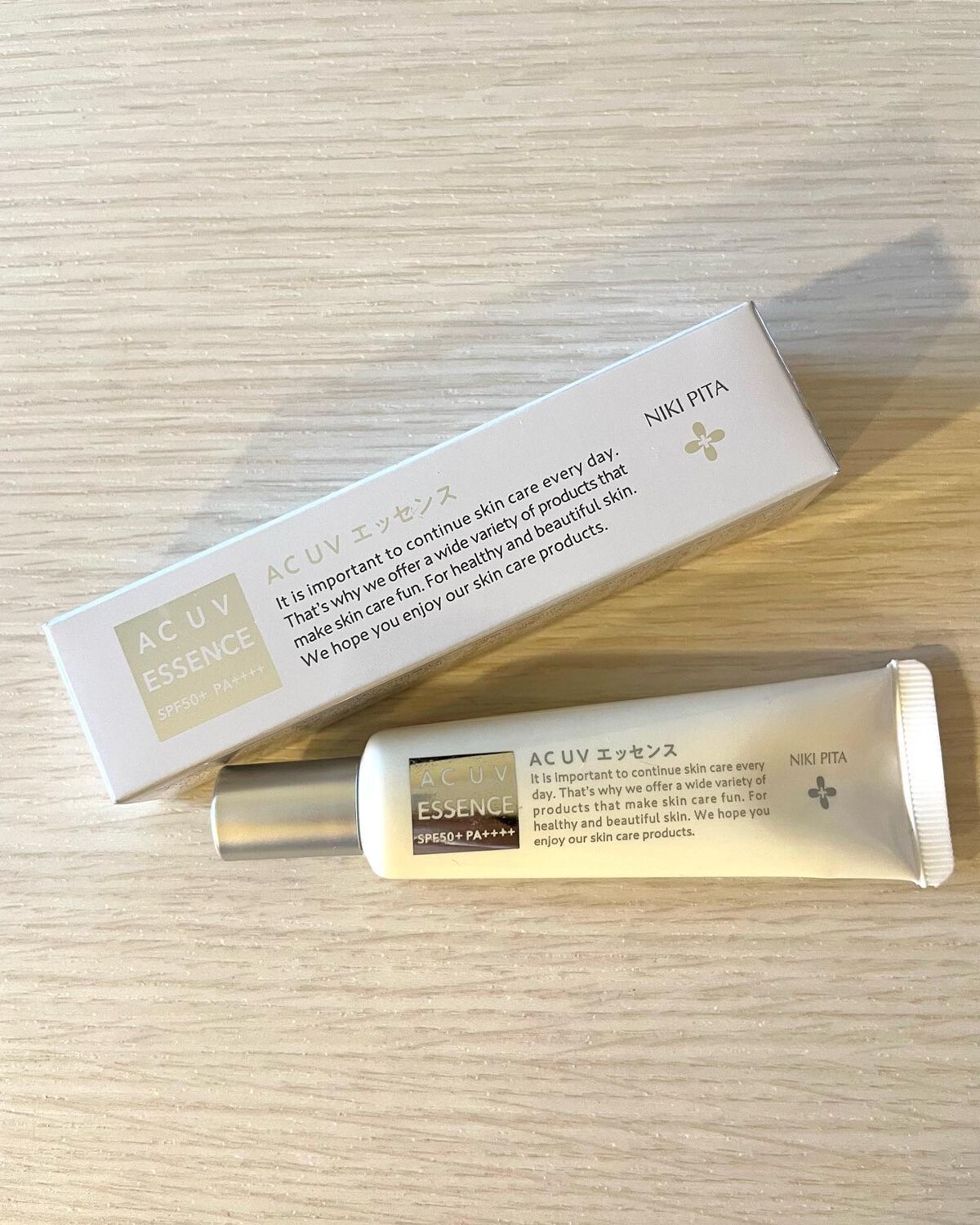NIKI PITA AC UV エッセンスのクチコミ「NIKIPITA AC UV エッセンス 20g SPF50+ PA++++ 日焼け止め＆美容.....」（1枚目）