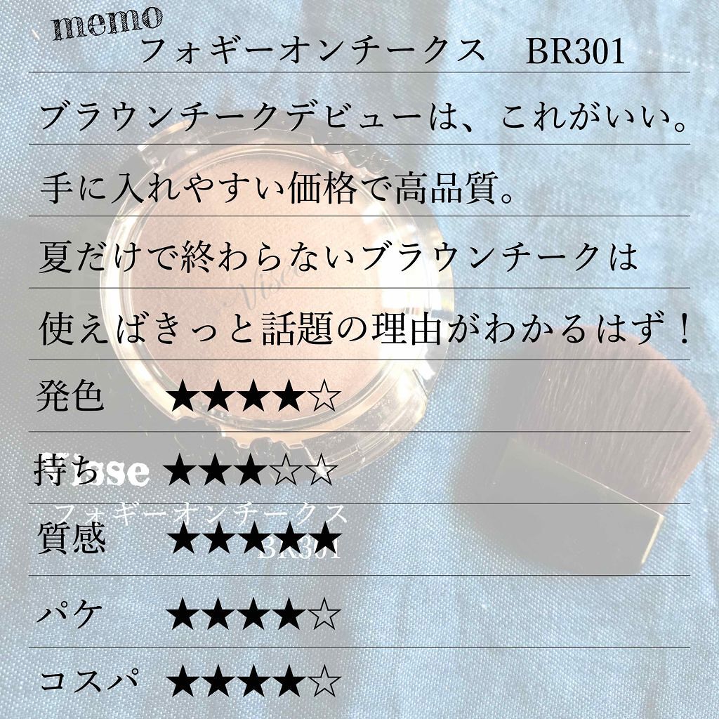 リシェ フォギーオン チークス/Visée/パウダーチークを使ったクチコミ(2枚目)