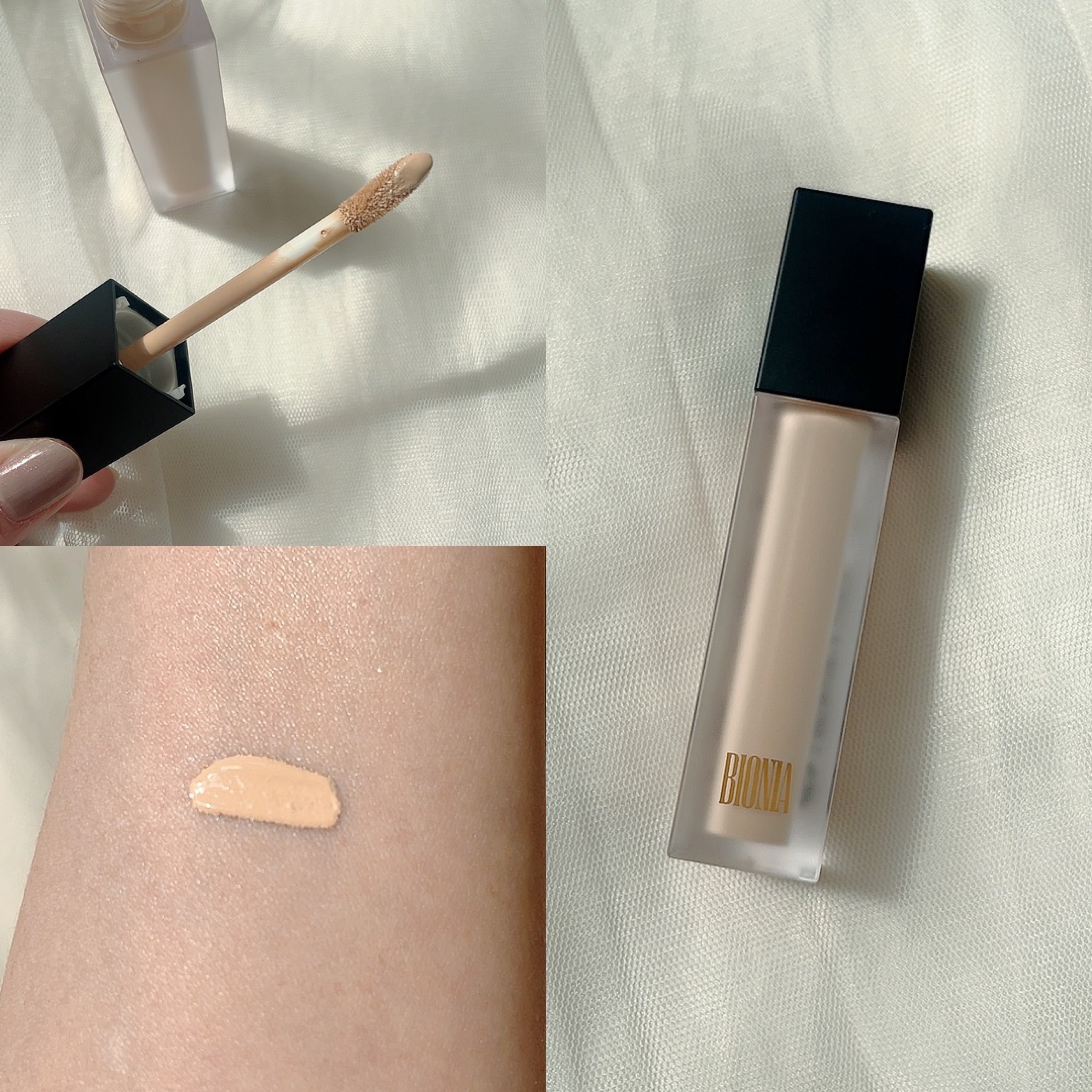 BIONIA エアファンデーションブラシ/コラリッチ/メイクアップキットを使ったクチコミ（3枚目）