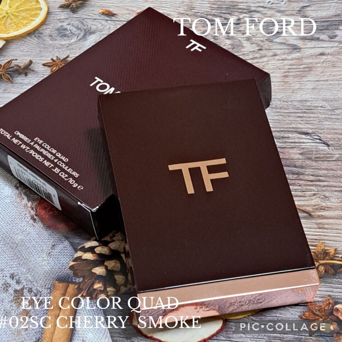 アイ カラー クォード 02SC チェリー スモーク (限定色)/TOM FORD BEAUTY/アイシャドウパレットを使ったクチコミ（1枚目）