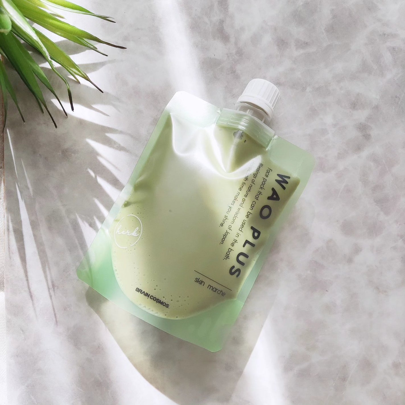 skinmarche WAOPLUS ハートリーフマグワートブースターマスク/ブレーンコスモス/洗い流すパック・マスクを使ったクチコミ(1枚目)