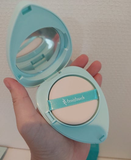トワタッチ ハートクッション アクアベア/troistouch/クッションファンデーションを使ったクチコミ(3枚目)