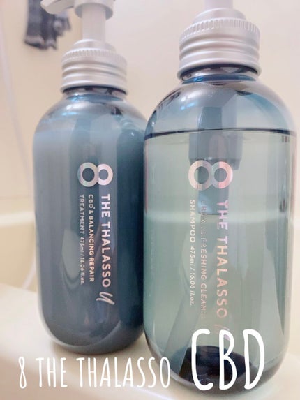 エイトザタラソ ユー CBD&リフレッシング クレンズ 美容液シャンプー/CBD&バランシング ダメージリペア 美容液ヘアトリートメント/エイトザタラソ/市販シャンプーを使ったクチコミ(1枚目)