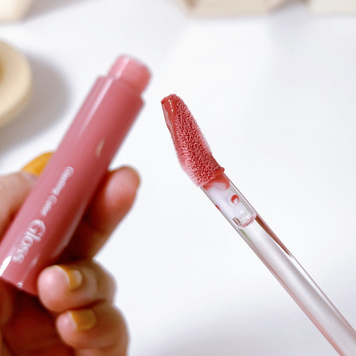 グラスティングカラーグロス/rom&nd/リップグロスを使ったクチコミ(2枚目)