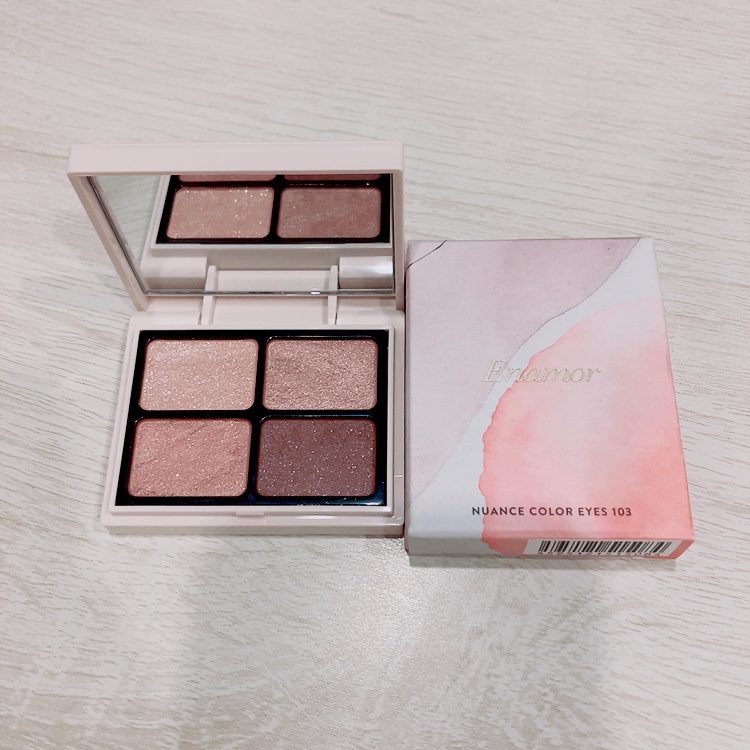 ニュアンスカラーアイズ 103 ウォームピンク/Enamor/アイシャドウパレットを使ったクチコミ（1枚目）