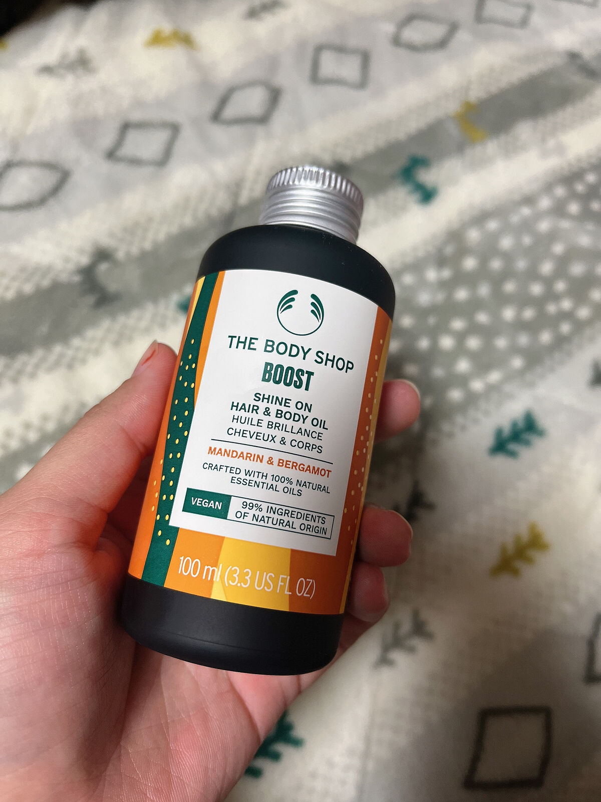 ウェルネス ヘア& ボディオイル マンダリン& ベルガモット/THE BODY SHOP/ボディオイルを使ったクチコミ（2枚目）