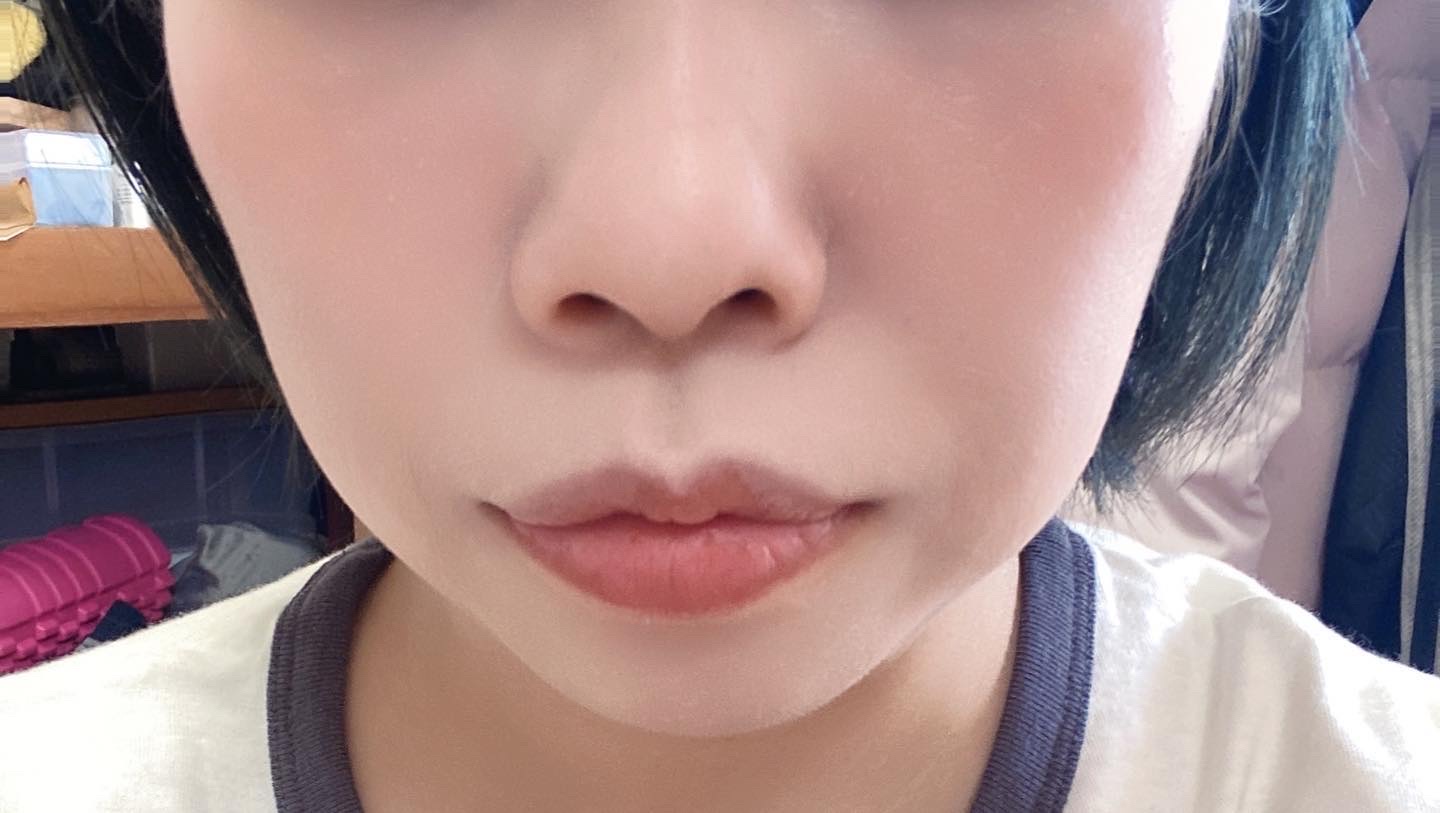 ジューシーレディリキッドチーク/キャンメイク/リキッドチークを使ったクチコミ（3枚目）