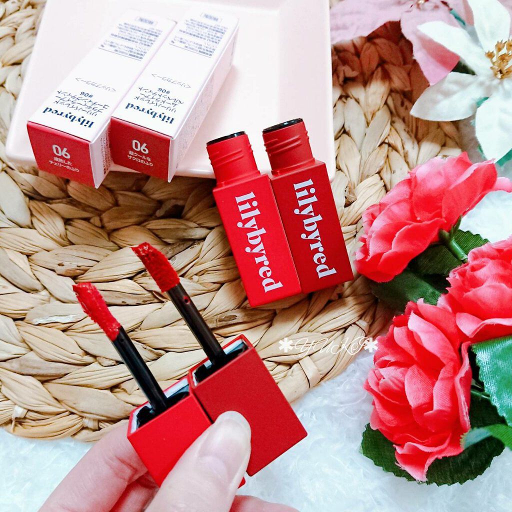 ブラッディライアー コーティングティント/lilybyred/リップティントを使ったクチコミ(4枚目)