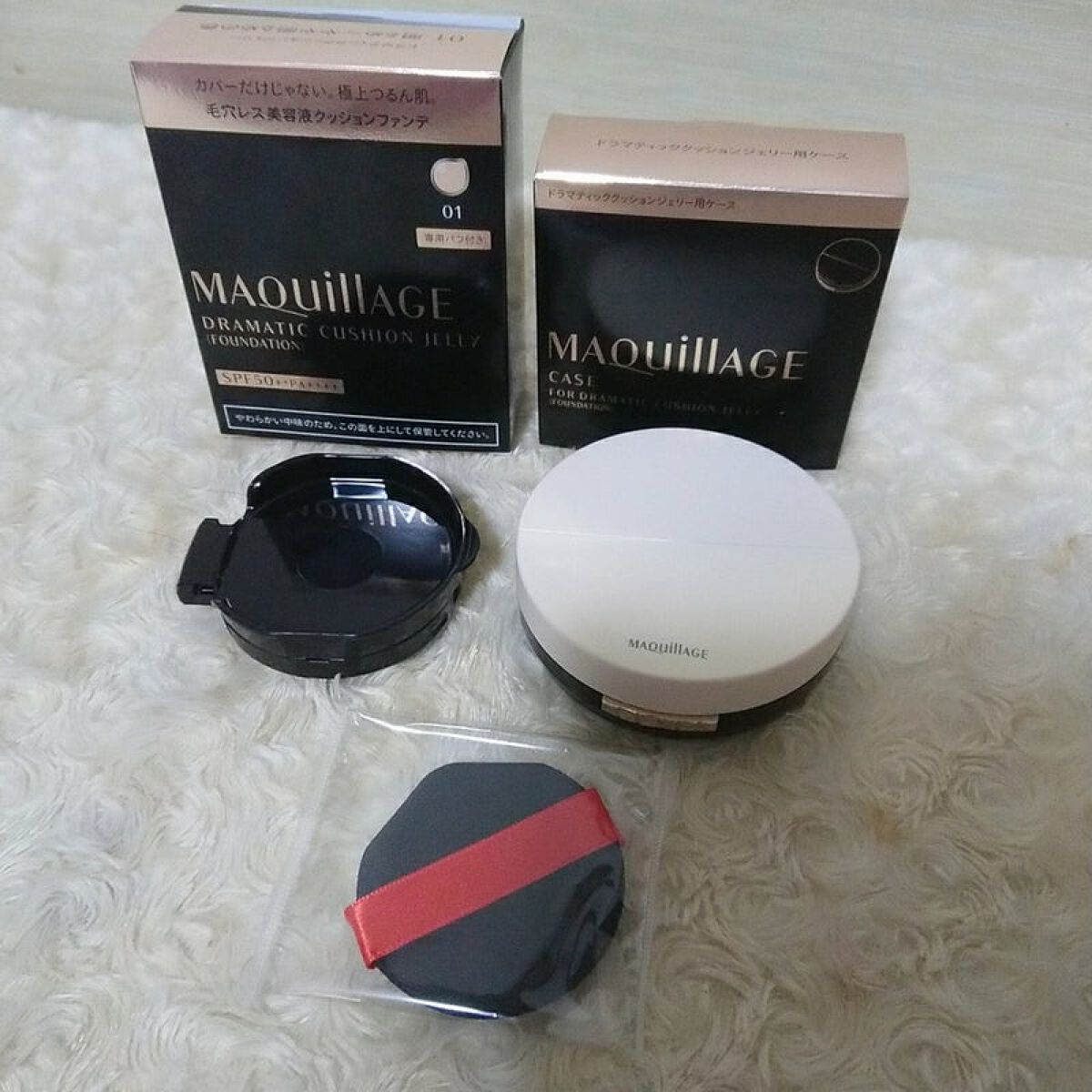 ドラマティッククッションジェリー/マキアージュ/クッションファンデーションを使ったクチコミ(2枚目)