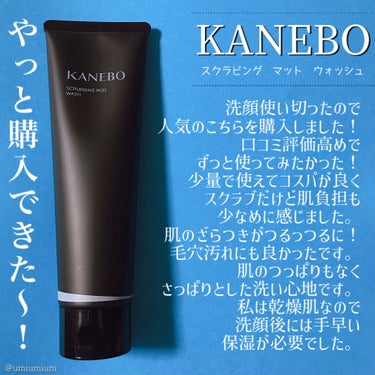 スクラビング　マッド　ウォッシュ/KANEBO/洗顔フォームを使ったクチコミ（2枚目）