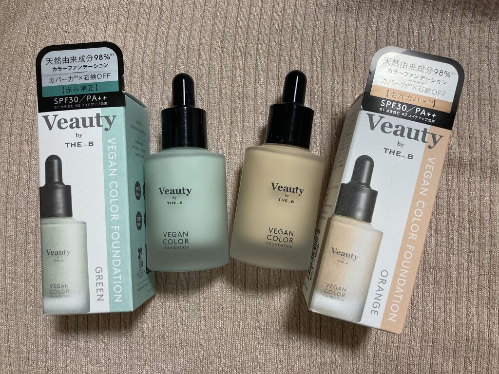 ヴィーガン カラーファンデーション/Veauty by THE_B/リキッドファンデーションを使ったクチコミ（1枚目）