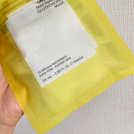 ナイアシンアミドグルタチオンマスク/ONE THING/シートマスク・パックを使ったクチコミ(2枚目)
