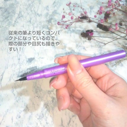 「密着アイライナー」ショート筆リキッド/デジャヴュ/リキッドアイライナーを使ったクチコミ(2枚目)