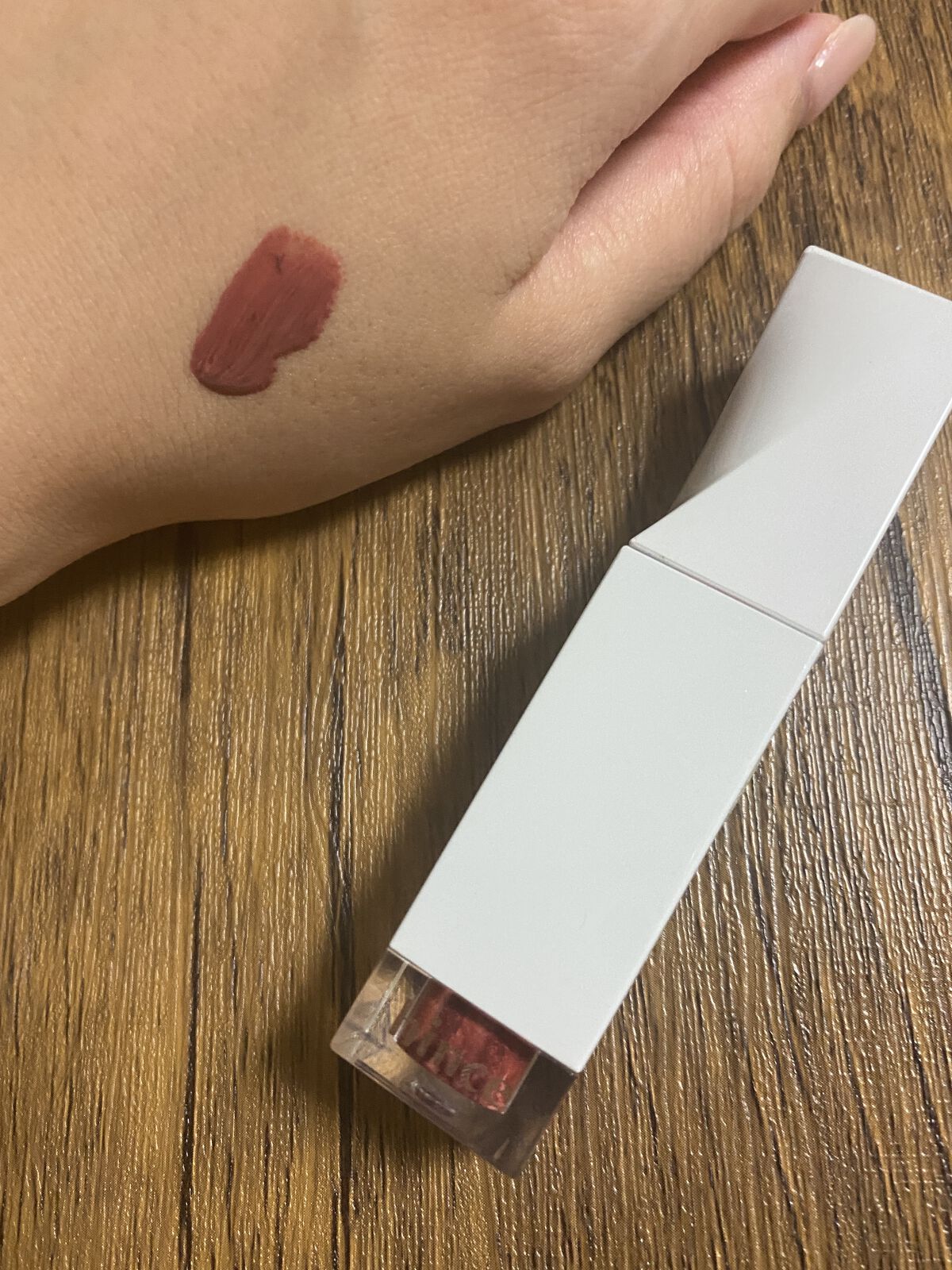 ムードインハンサーリキッドグロウ 07 アリュ_リング/hince/口紅を使ったクチコミ（1枚目）