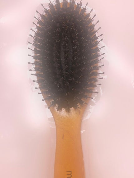 つやつや天然毛のミックスブラシ/マペペ/ヘアブラシを使ったクチコミ(1枚目)