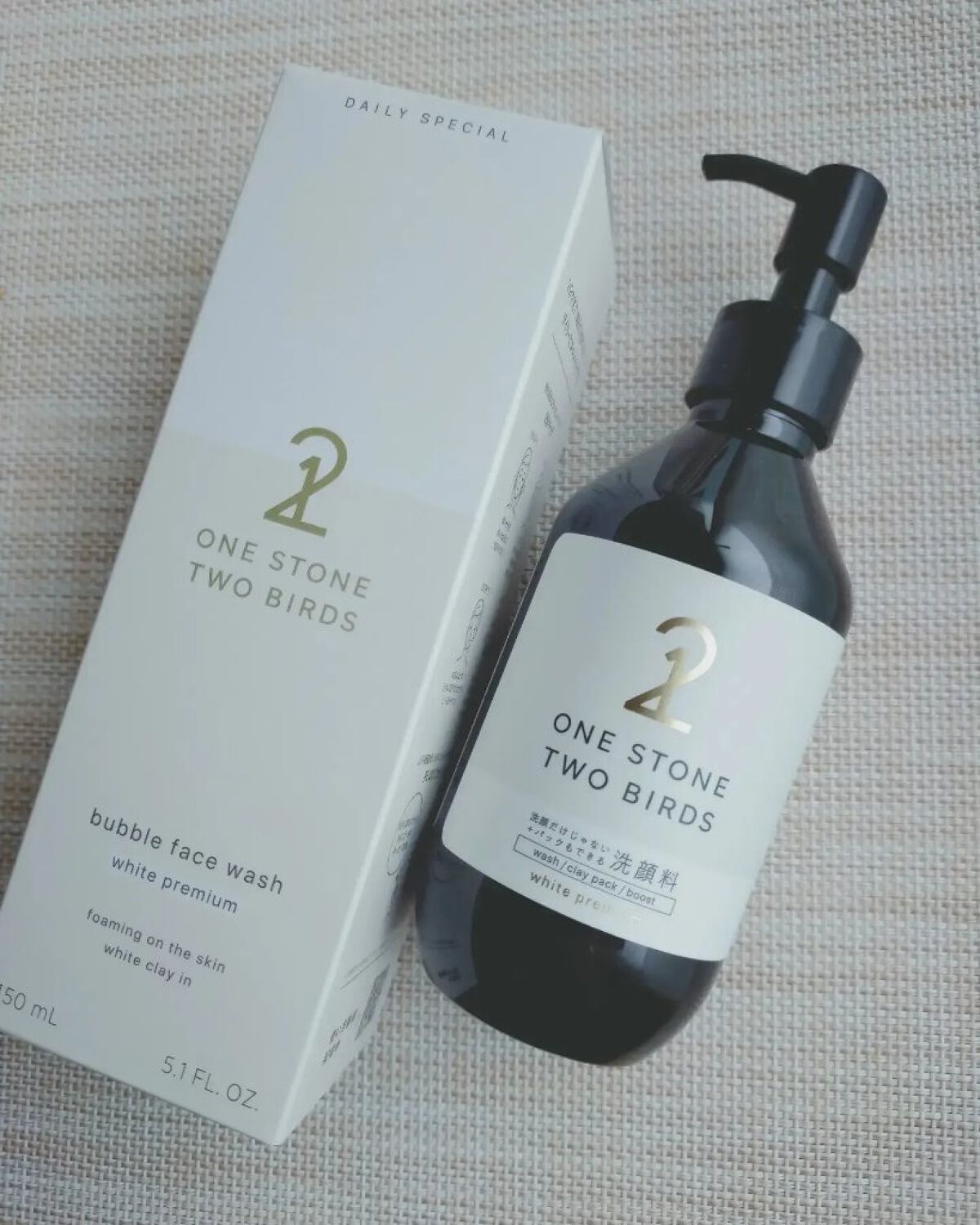 洗顔だけじゃない＋パックもできる洗顔料 ホワイトプレミアム/ONE STONE TWO BIRDS/その他洗顔料を使ったクチコミ（1枚目）