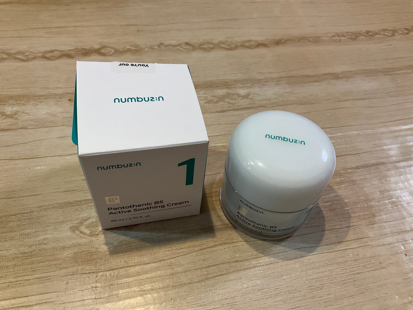 1番 塗るパントテン酸スージングクリーム/numbuzin/フェイスクリームを使ったクチコミ(2枚目)