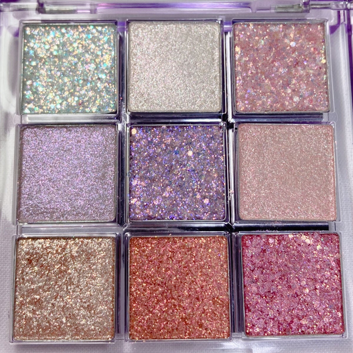 グリッターホリックアイパレット/ネイチャーリパブリック/アイシャドウパレットを使ったクチコミ(2枚目)