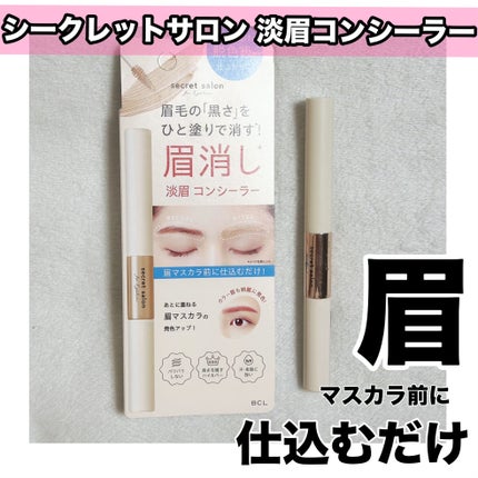 淡眉コンシーラー/シークレットサロン/眉マスカラを使ったクチコミ(1枚目)