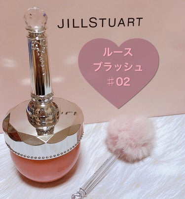 JILL STUART ルースブラッシュのクチコミ「♡JILL STUART♡
ルースブラッシュ 02 fluffy flower

マスク生活で.....」（1枚目）