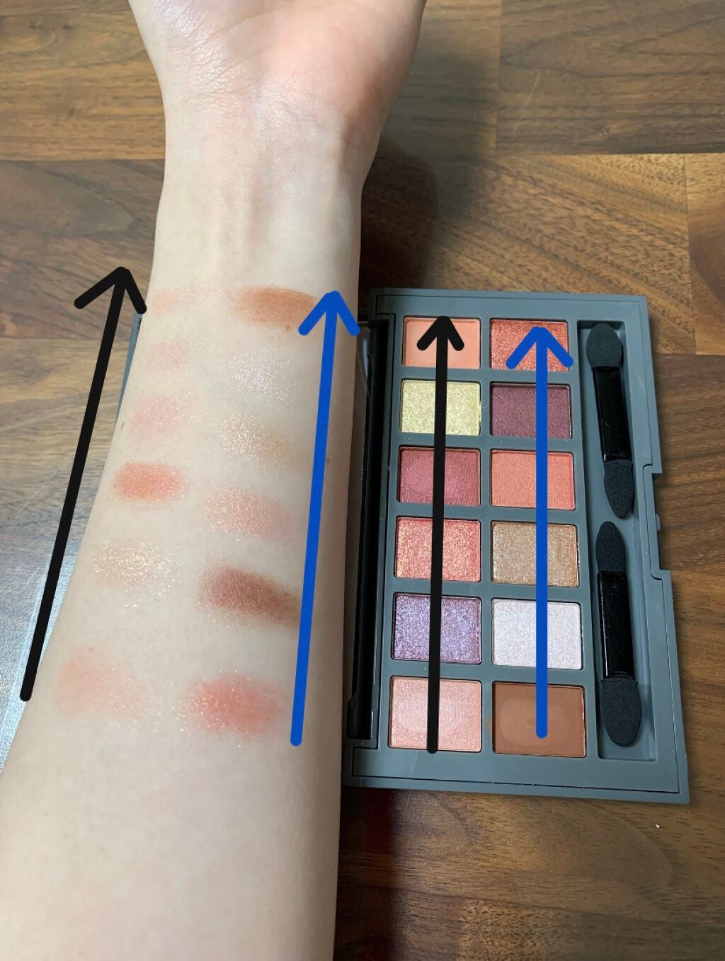 and U アイシャドウパレット/and U/アイシャドウパレットを使ったクチコミ(5枚目)