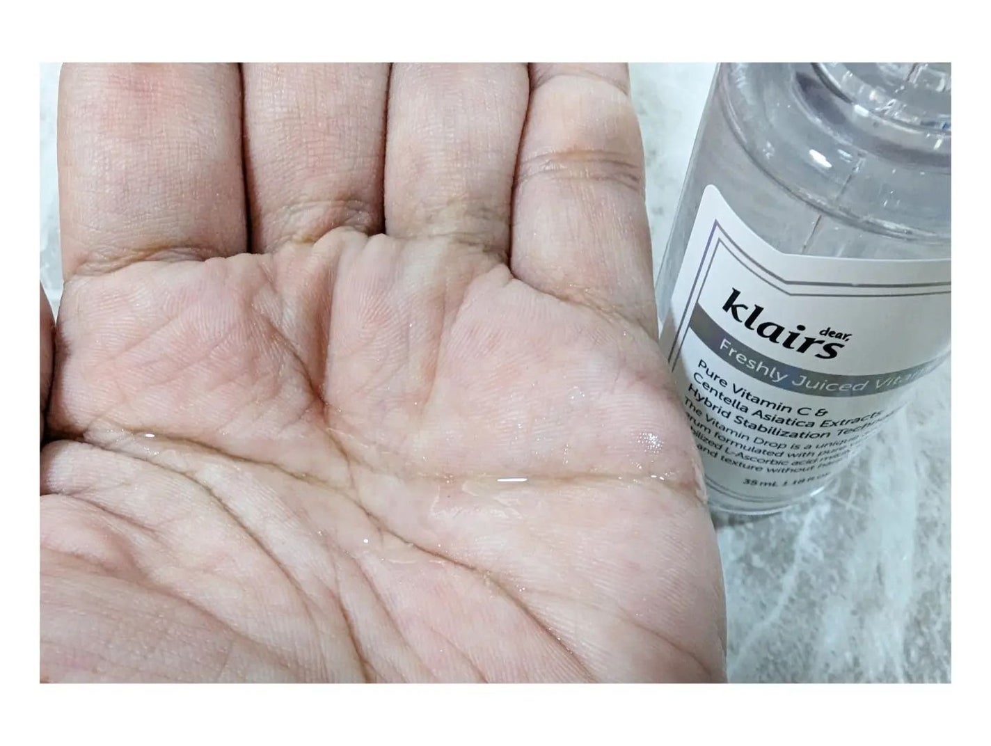 フレッシュリージュースドビタミンドロップ(35ml)/Klairs/美容液を使ったクチコミ(3枚目)