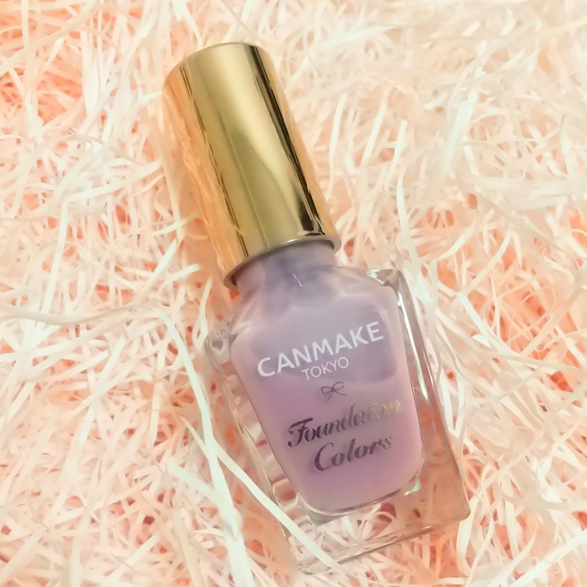 ファンデーションカラーズ 02 ラベンダーピンク/キャンメイク/マニキュアを使ったクチコミ（3枚目）