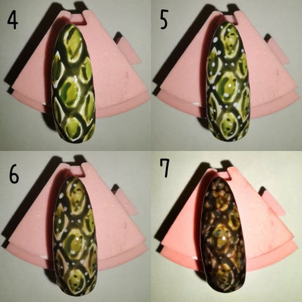 nail for all スネークベースジェルのクチコミ「パイソンネイルのやり方
①ベースジェルまで普通にやる
☆硬化
②白のジェルを塗る
☆硬.....」(3枚目)