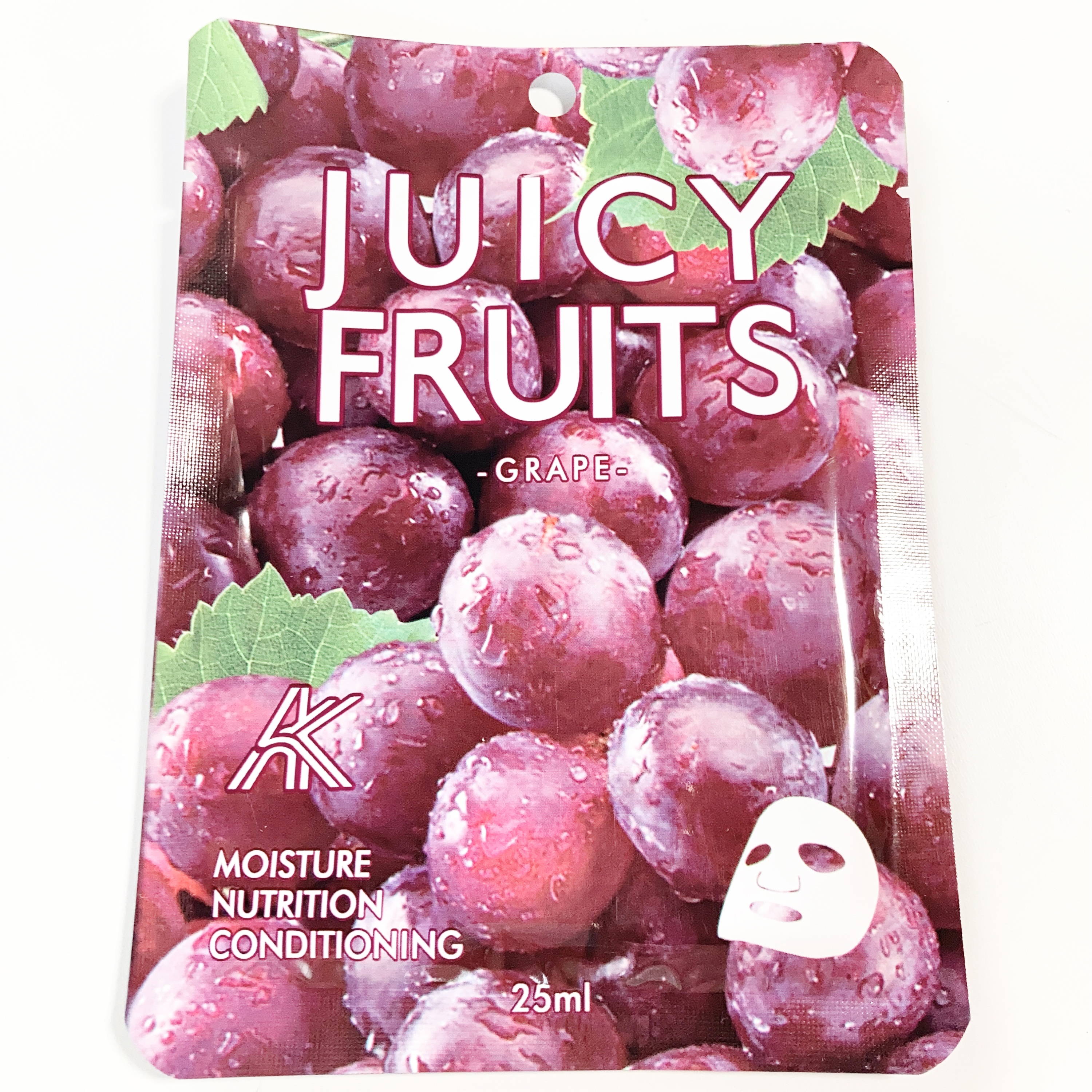 JUICY FRUITS FACIAL ESSENCE MASK  GRAPE/ASAHISHOJI/シートマスク・パックを使ったクチコミ（1枚目）