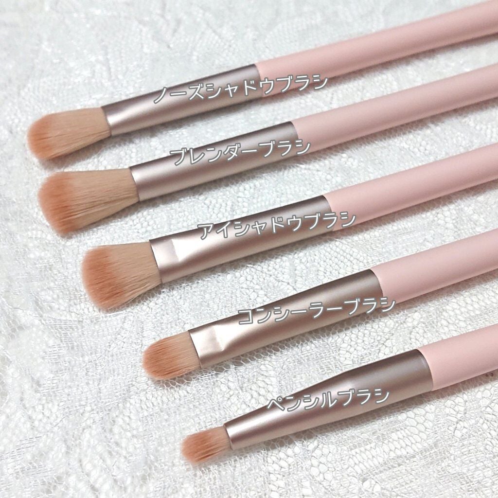 ローズクラウドメイクブラシセット/ZEESEA/メイクブラシを使ったクチコミ(3枚目)