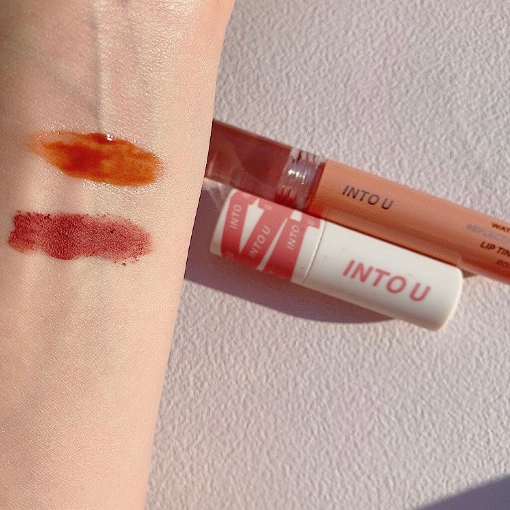 ウォーターリフレクティングリップティント/INTO U/リップティントを使ったクチコミ(3枚目)