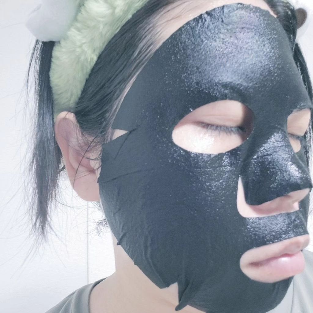 スキンコンディショニング毛穴引き締め ブラックマスク/我的心機/シートマスク・パックを使ったクチコミ(2枚目)