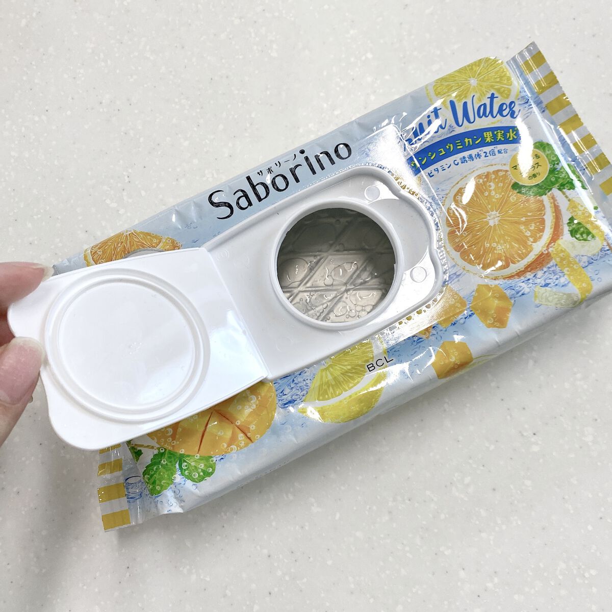 目ざまシート MC 21（マンゴー＆シトラスの香り）/サボリーノ/シートマスク・パックを使ったクチコミ（3枚目）