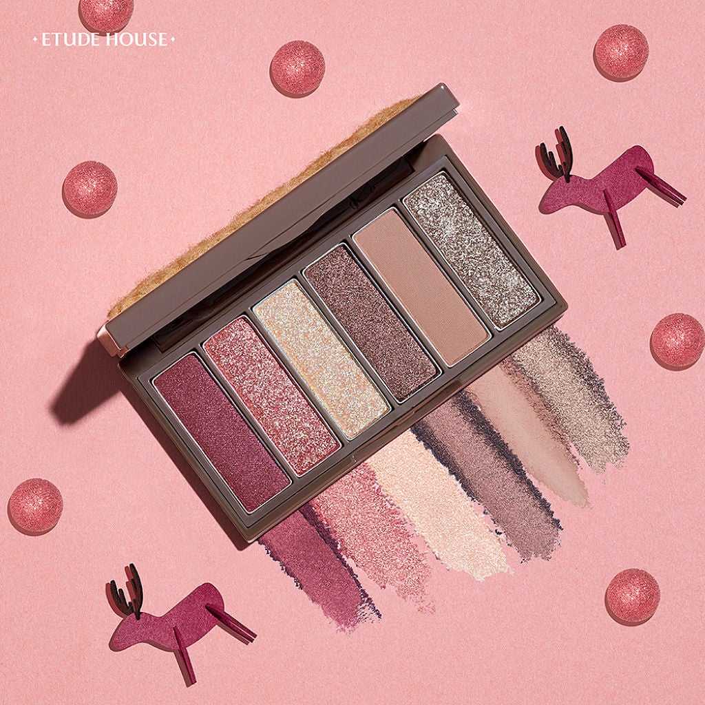 ルドルフ プレイカラー アイシャドウミニ トナカイ/ETUDE/アイシャドウパレットを使ったクチコミ(1枚目)