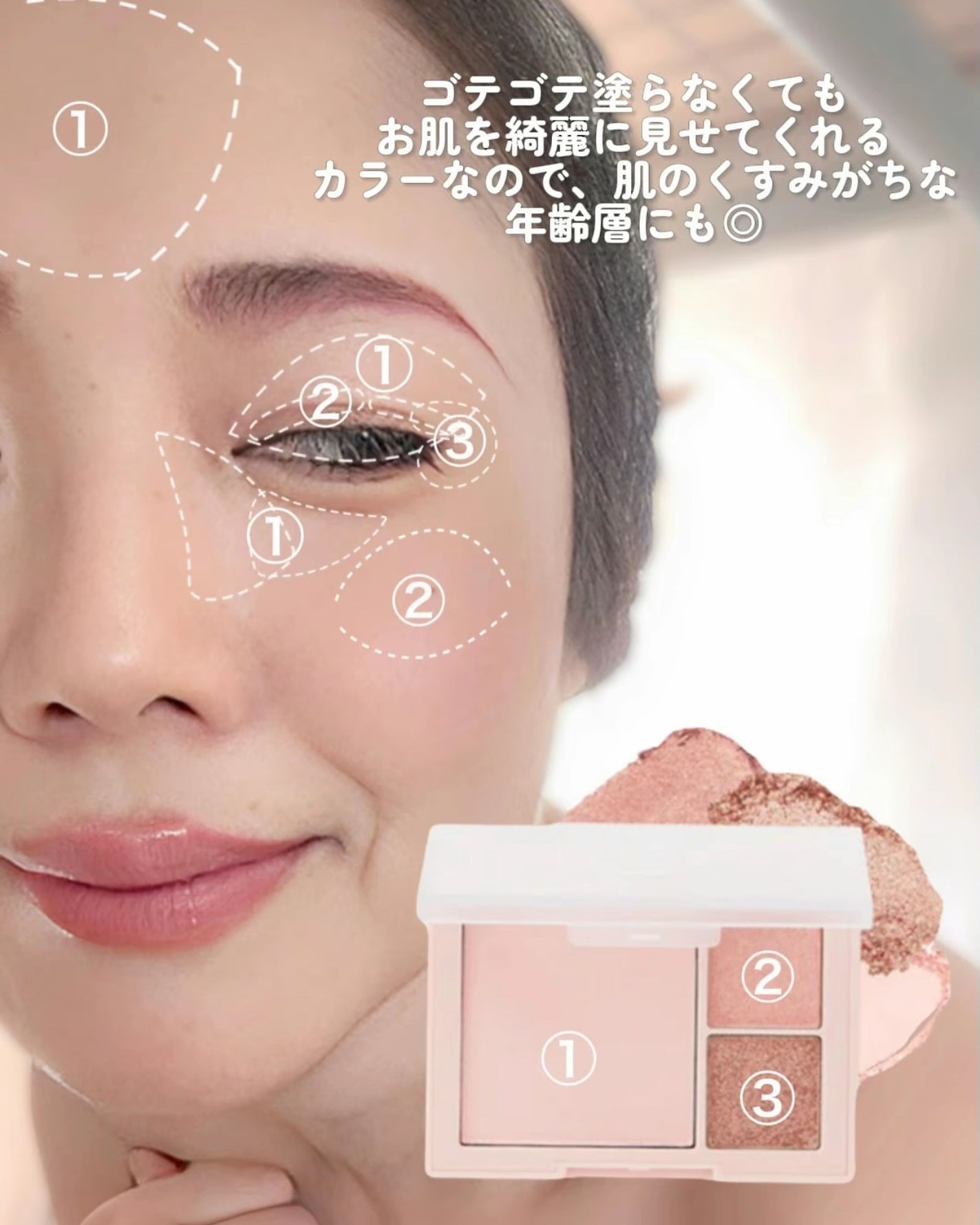 (ルシャブートコレクション)チーク&アイ マルチユーズ パレット/Dinto/パウダーチークを使ったクチコミ(5枚目)