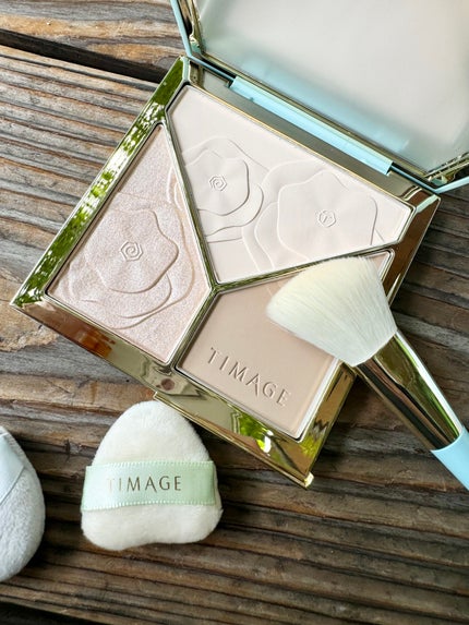 ハイライトシェーディングパレット/TIMAGE/パウダーハイライトを使ったクチコミ(4枚目)