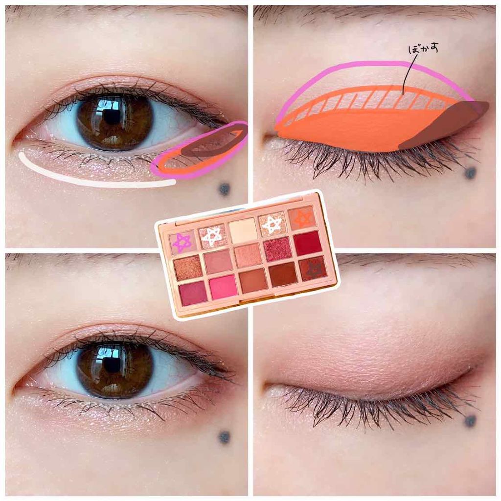 プレイカラーアイパレット ローズボム/ETUDE/アイシャドウパレットを使ったクチコミ（3枚目）