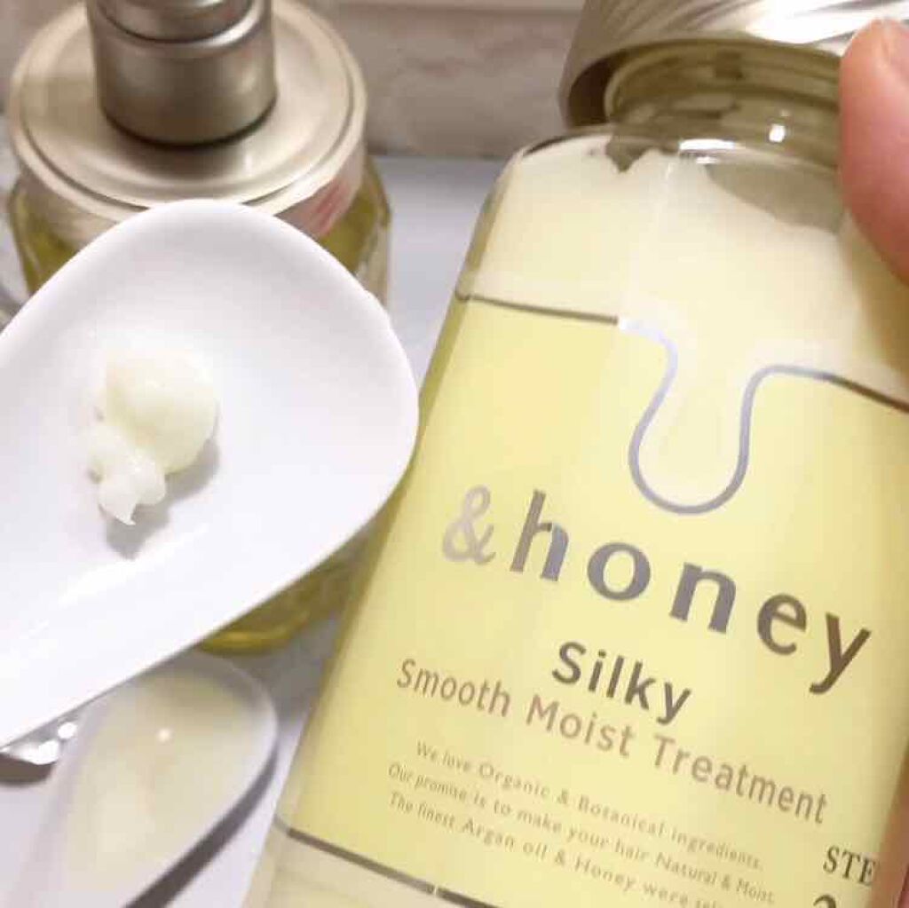 シルキー スムースモイスチャー シャンプー 1.0/ヘアトリートメント 2.0/&honey/市販シャンプーを使ったクチコミ(3枚目)