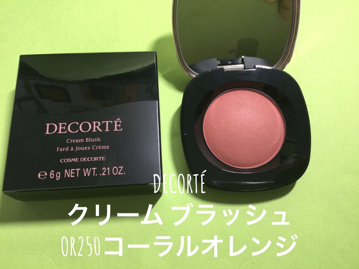 クリーム ブラッシュ OR250 コーラルオレンジ/DECORTÉ/ジェル・クリームチークを使ったクチコミ（2枚目）