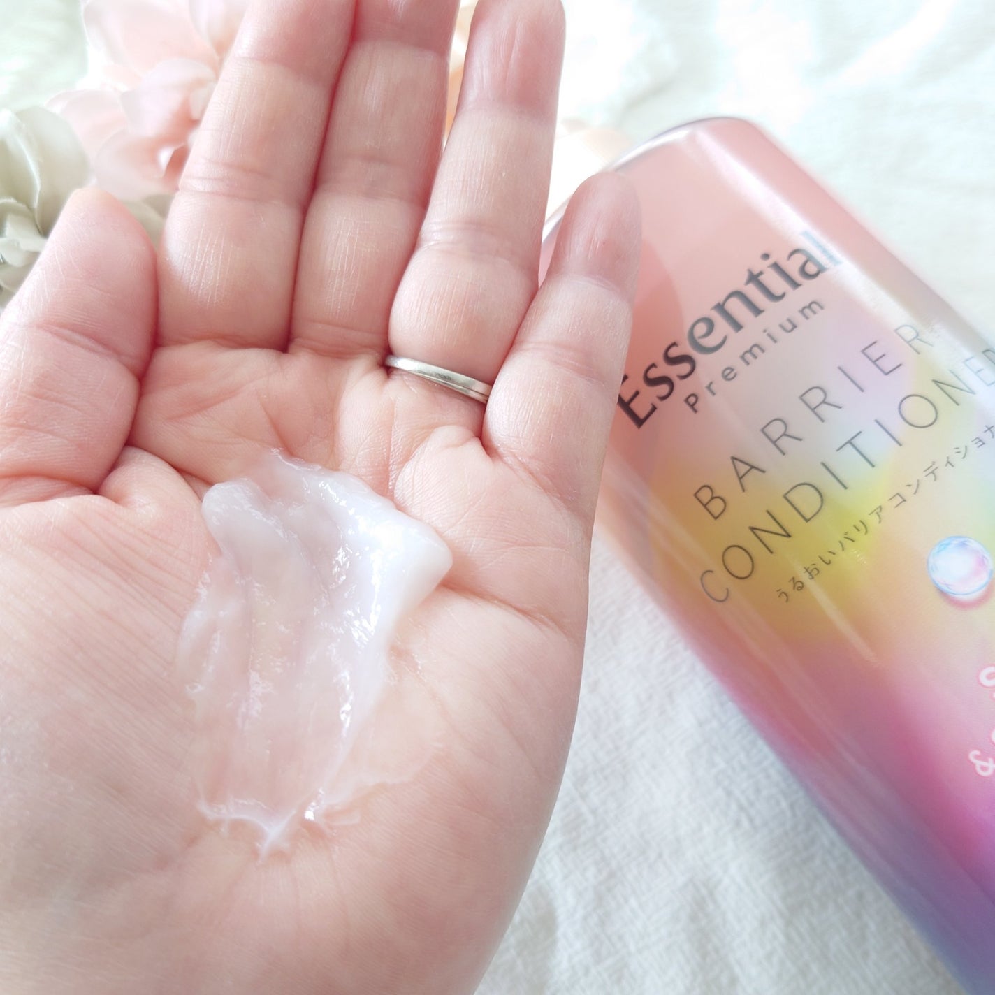 エッセンシャルプレミアム バリアシャンプー・コンディショナー シルキー&スムース/エッセンシャル/市販シャンプーを使ったクチコミ(5枚目)