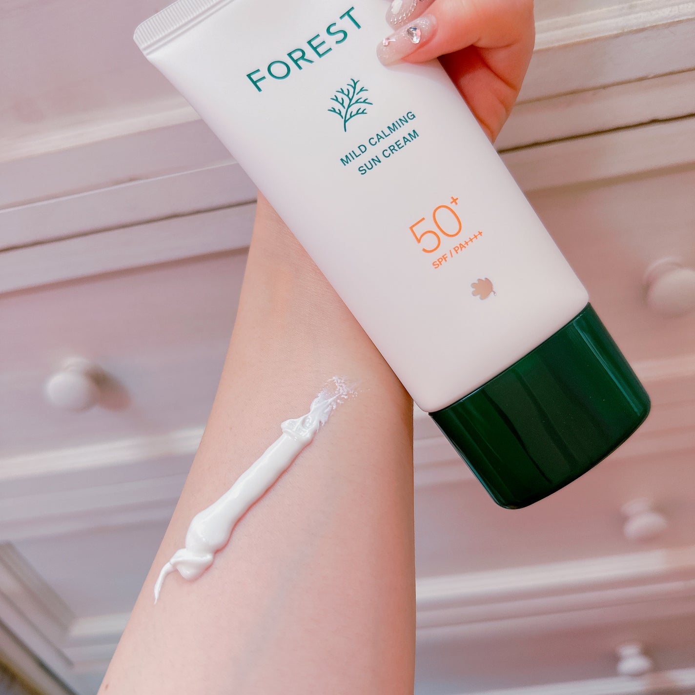 フォレスト マイルドカーミングサンクリーム/FoRest by Greenfinger/日焼け止めクリームを使ったクチコミ(2枚目)