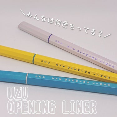 EYE OPENING LINER YELLOW/UZU BY FLOWFUSHI/リキッドアイライナーを使ったクチコミ（1枚目）