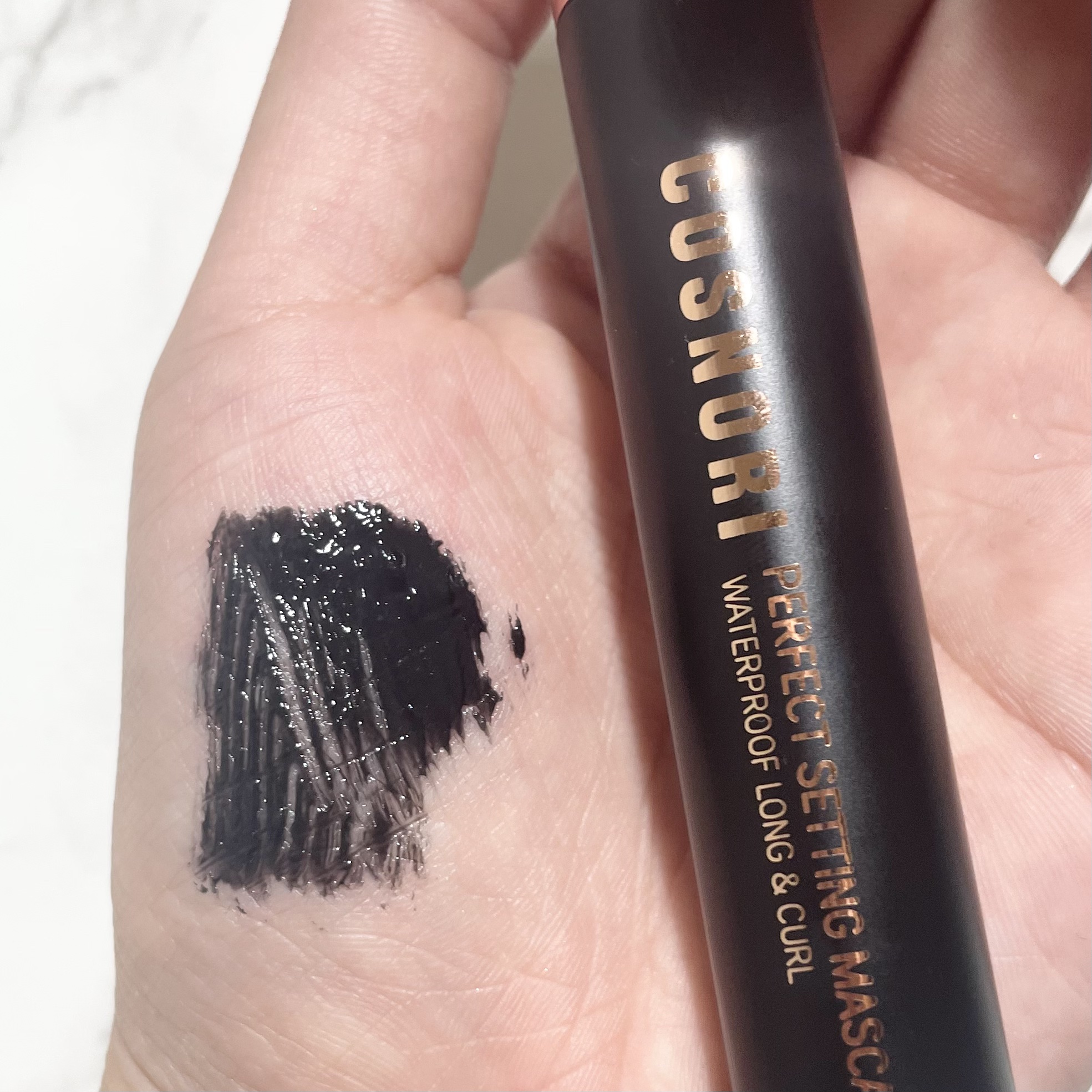 パーフェクトセッティングウォータープルーフマスカラ Long&Curl/COSNORI/マスカラを使ったクチコミ（3枚目）