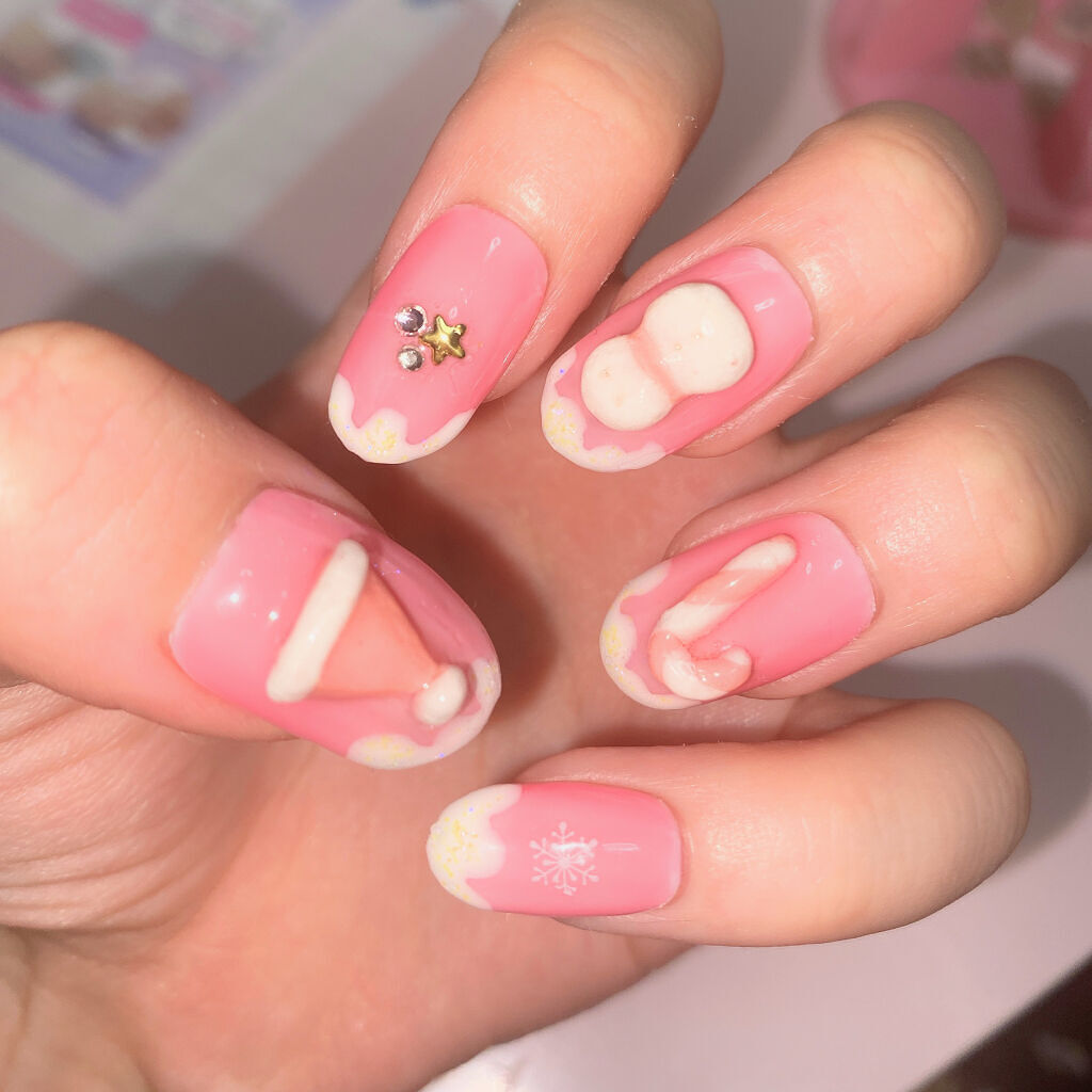 ジェルネイル（ライト対応）/セリア/ジェルネイルを使ったクチコミ（2枚目）