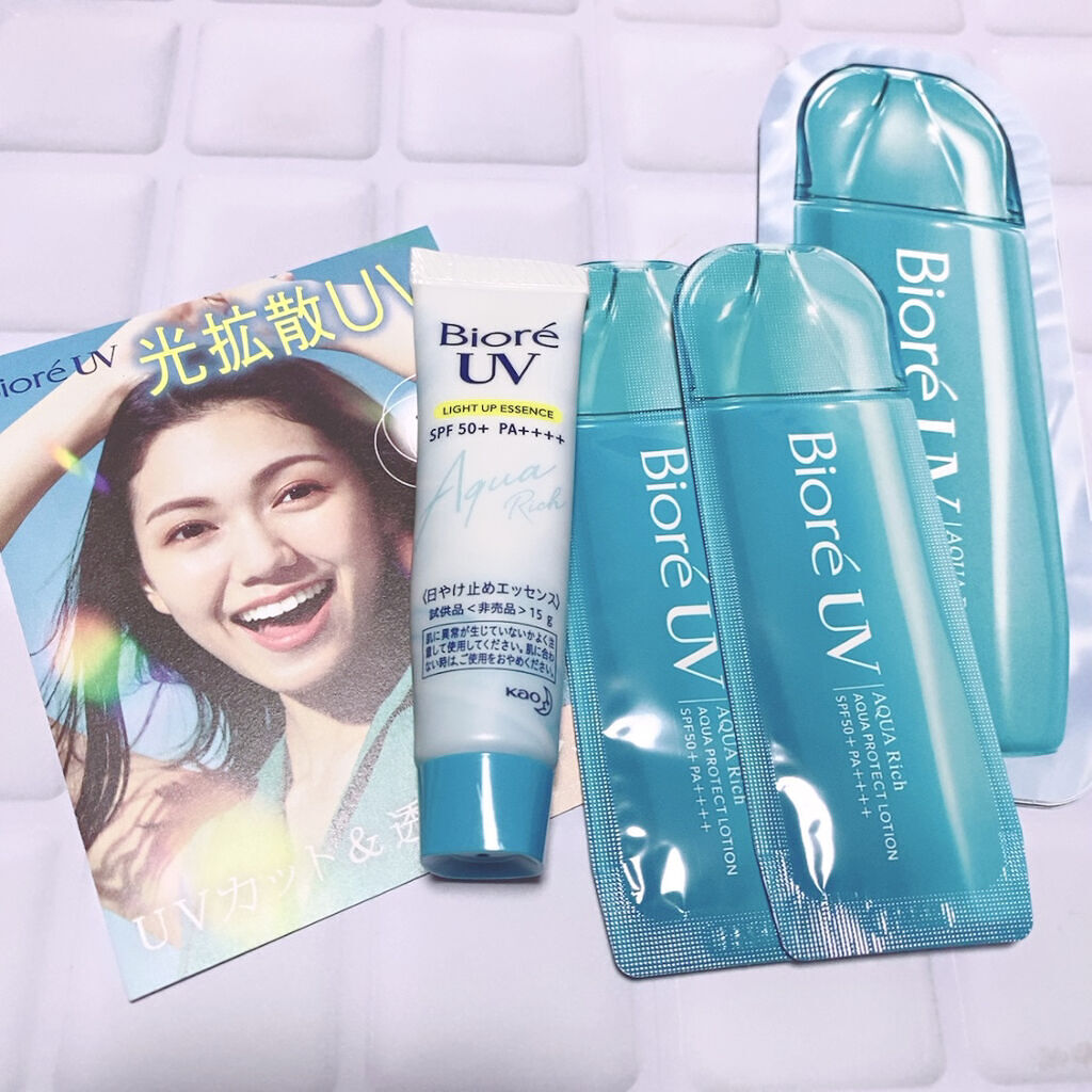 ビオレUV アクアリッチ アクアプロテクトローション(水層パック)/ビオレ/日焼け止めローションを使ったクチコミ（1枚目）