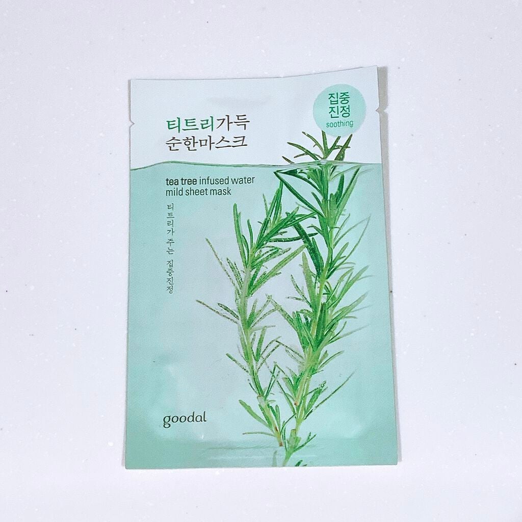 ティーツリーエキスマイルドシートマスク/goodal/シートマスク・パックを使ったクチコミ(1枚目)