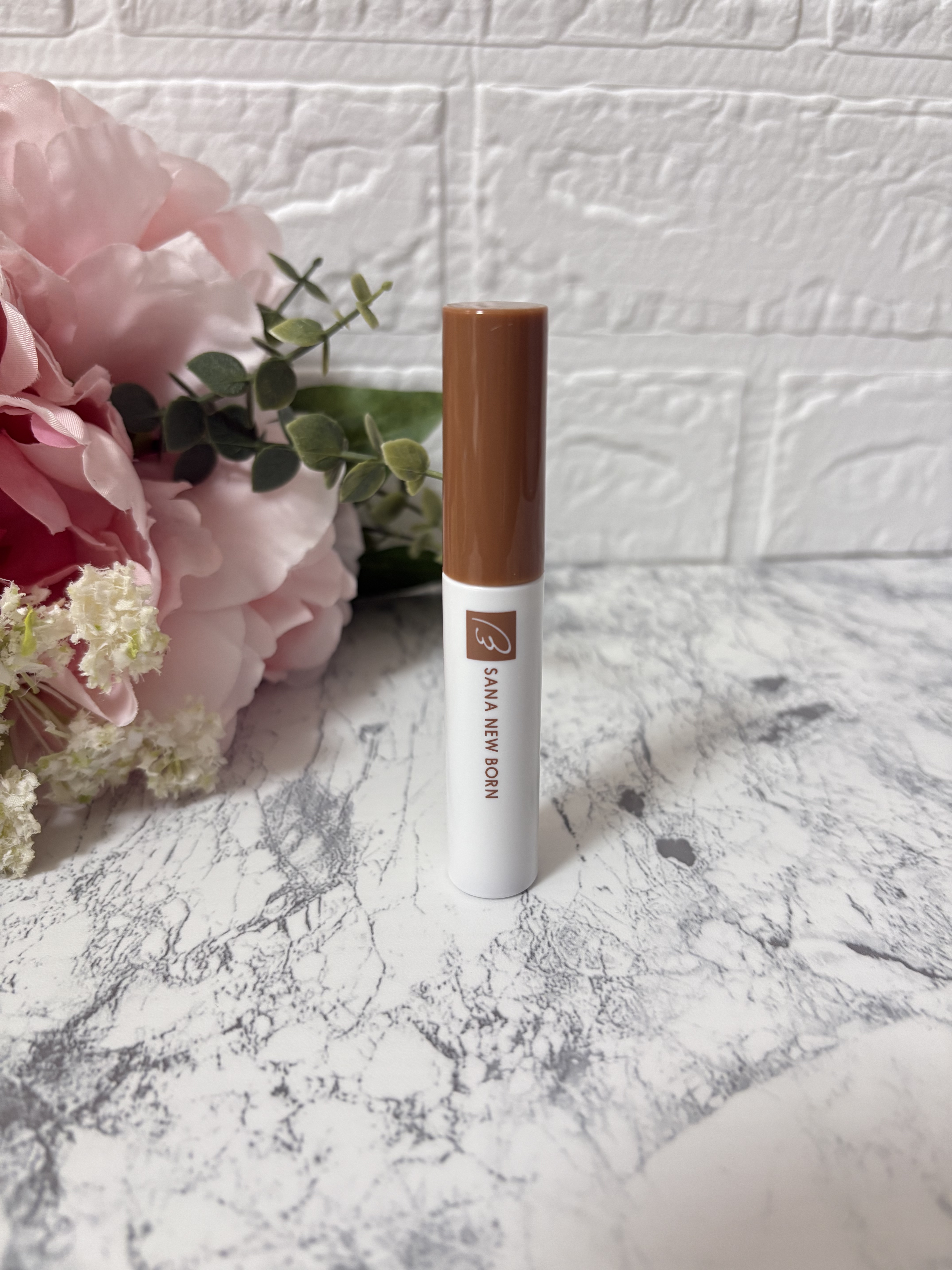 サナ ニューボーン カラーリングブロウマスカラ 01 ナチュラルブラウン/サナ ニューボーン/マスカラを使ったクチコミ（2枚目）